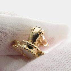 Pre Owned Van Cleef & Arpels Vintage Alhambra 18K Yellow Gold Mother of Pearl Earrings