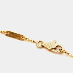 Pre Owned Van Cleef & Arpels Frivole Diamond 18k Yellow Gold Mini Model Bracelet