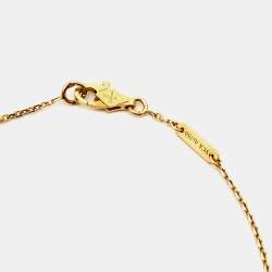 Pre Owned Van Cleef & Arpels Frivole Diamond 18k Yellow Gold Mini Model Bracelet