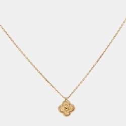 مملوكة مسبقًا Van Cleef & Arpels Sweet Alhambra 18k Rose Gold Pendant Necklace