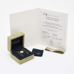 مملوكة مسبقًا Van Cleef & Arpels Vintage Alhambra Mother of Pearl 18k Yellow Gold Necklace