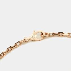 Pre Owned Van Cleef & Arpels Lucky Spring 5 Motif Multi Gemstone 18K Rose Gold Charm Bracelet