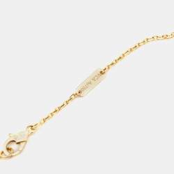 Pre Owned Van Cleef & Arpels Frivole Diamond 18K Yellow Gold Pendant Necklace