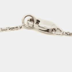 Pre Owned Van Cleef & Arpels Sweet Alhambra Turquoise Butterfly 18k White Gold Bracelet