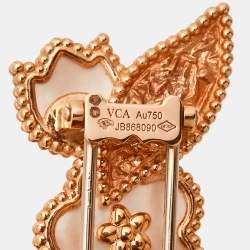 Van Cleef & Arpels Lucky Spring  Multi Gemstone 18k Rose Gold Brooch