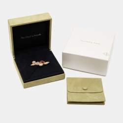 Van Cleef & Arpels Lucky Spring  Multi Gemstone 18k Rose Gold Brooch