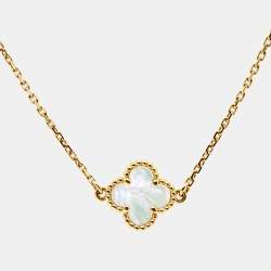 مملوكة مسبقًا Van Cleef & Arpels Sweet Alhambra Mother of Pearl 18K Yellow Gold Bracelet