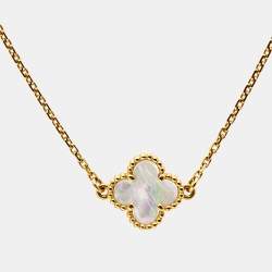 مملوكة مسبقًا Van Cleef & Arpels Sweet Alhambra Mother of Pearl 18K Yellow Gold Bracelet