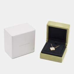 مملوكة مسبقًا Van Cleef & Arpels Vintage Alhambra Mother of Pearl 18K Yellow Gold Necklace