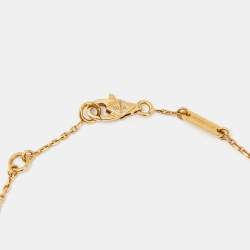 Pre Owned Van Cleef & Arpels Sweet Alhambra Mother of Pearl 18k Yellow Gold Bracelet