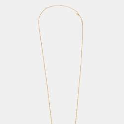 Pre Owned Van Cleef & Arpels Magic Alhambra Mother of Pearl 18k Yellow Gold Pendant Necklace