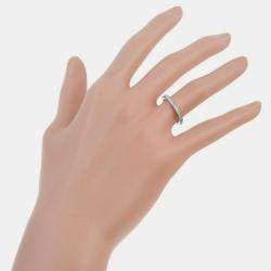 Van Cleef & Arpels Platinum and Diamond Full Eternity Band Ring EU 48