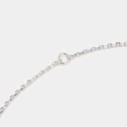 مملوكة مسبقًا Van Cleef & Arpels Vintage Alhambra Mother of Pearl 18k White Gold Pendant Necklace