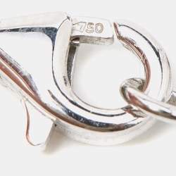 مملوكة مسبقًا Van Cleef & Arpels Vintage Alhambra Mother of Pearl 18k White Gold Pendant Necklace