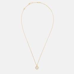 Pre Owned قلادة فان كليف أند أربلز سويت ألامبرا ذهب أصفر عيار 18 وصدف