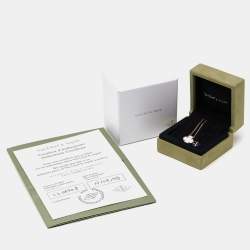 Pre Owned Van Cleef & Arpels Vintage Alhambra Mother of Pearl 18k Yellow Gold Necklace