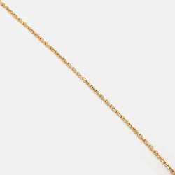 Pre Owned Van Cleef & Arpels Alhambra Vintage Alhambra Mother of Pearl 18k Yellow Gold Necklace