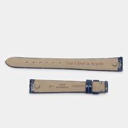 Van Cleef & Arpels Mother Of Pearl 18K Rose Gold Alligator Leather VCARPBMN00 Women's Wristwatch 30 mm