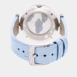 Pre Owned Van Cleef & Arpels Lady Feerie ARO8ZD00 Automatic Blue 18K White Gold Women’s Wristwatch 33mm