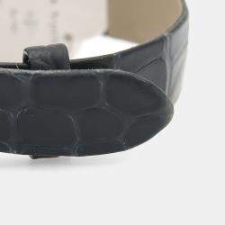 مملوكة مسبقًا ساعة يد نسائية فان كليف & آربلز ألهامبرا كوارتز صدف أبيض ذهب أبيض 25.5 مم