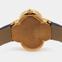 Van Cleef & Arpels Mother Of Pearl 18K Yellow Gold Satin Alhambra VCARD22000 Women's Wristwatch 29 mm