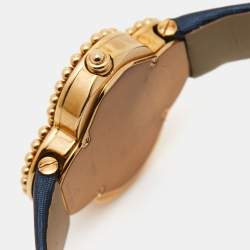 Van Cleef & Arpels Mother Of Pearl 18K Yellow Gold Satin Alhambra VCARD22000 Women's Wristwatch 29 mm