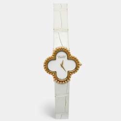 VAN CLEEF & ARPELS Vintage Alhambra Pendant/ Necklace White MOP 18K YG -  Timeless Luxuries