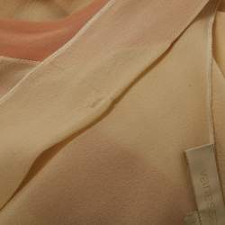 مملوكة مسبقًا فستان فانيسا برونو ماكسي بلا أكمام حرير كريمي مقاس صغير (سمول)