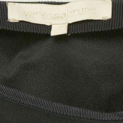 Pre Owned Vanessa Bruno Black Crepe Asymmetric Midi Skirt S 