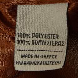 مملوكة مسبقًا تنورة ميني فاسيا كوستارا جلد صناعي بني أومبري مقاس صغير