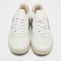 Veja White Leather Lace Up Campo Sneakers Size 38