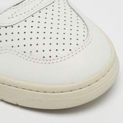 Veja White Leather Lace Up Campo Sneakers Size 38