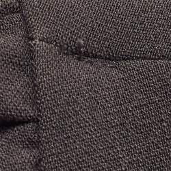 Pre Owned Veronica Virta Black Crepe & Wool Ruffle Detail Rosie Jacket XS