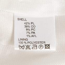 Pre Owned Veronica Virta Pink Lurex Tweed Blazer & Skirt Suit Set XS