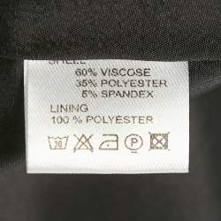 مملوكة مسبقًا Veronica Virta Black Crepe Mini Dress XS