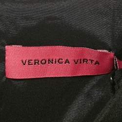 مملوكة مسبقًا Veronica Virta Black Crepe Mini Dress XS
