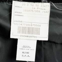 Versace Classic V2 Black Velvet Button Front Blazer M