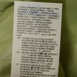 Pre Owned Versace Collection Green Printed Crepe Mini Dress M