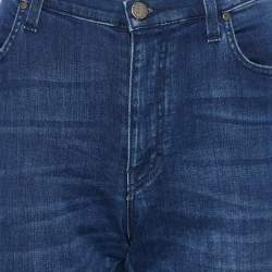 Pre Owned Versace Collection Blue Denim Slim Fit Jeans XL/Waist 32.5"