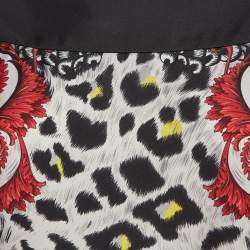 Versace Collection Multicolor Printed Silk Mini Dress XL