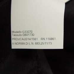 Pre Owned Versace Collection Black Printed Full Sleeve Mini Dress M