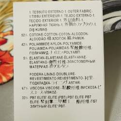 Pre Owned Versace Collection Multicolor Floral Print Cotton Pencil Skirt M