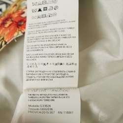 Pre Owned Versace Collection Multicolor Floral Print Cotton Pencil Skirt M