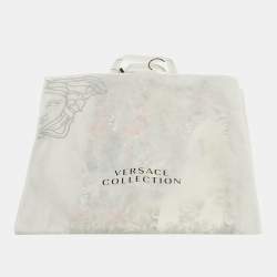 Pre Owned Versace Collection Multicolor Floral Print Cotton Pencil Skirt M