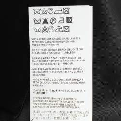 Versace Collection Black Wool Double Breasted Coat S