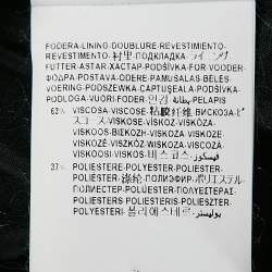 Pre Owned Versace Collection Black Crepe Zip Detail Blazer XS