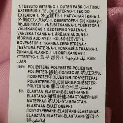 Pre Owned Versace Collection Pink Neoprene Embellished Hem Mini Dress S