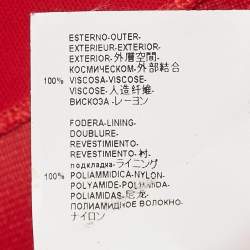 Versace Collection Red Jersey Ruched Short Dress M