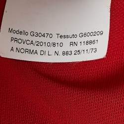 Versace Collection Red Jersey Ruched Short Dress M