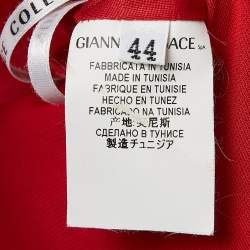 Versace Collection Red Jersey Ruched Short Dress M
